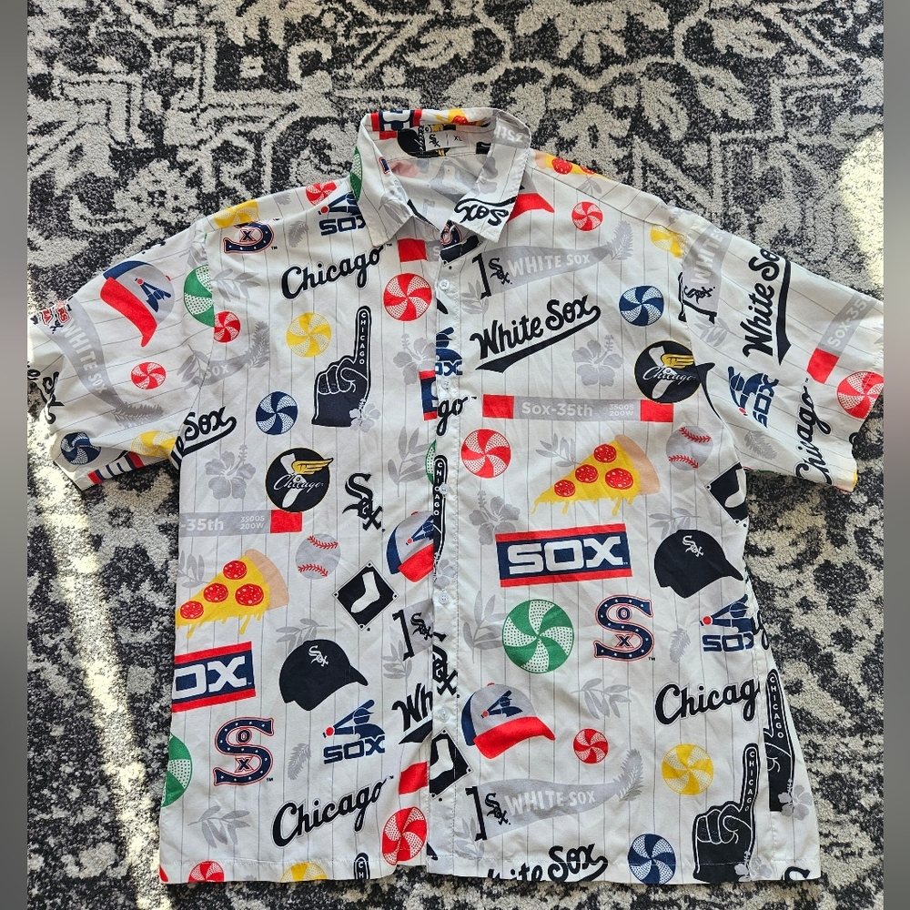 Men's White Sox Button Up Shirt